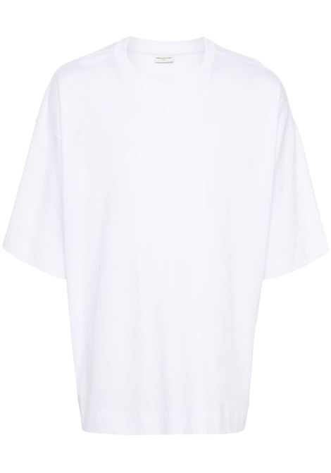 T-shirt regolare in bianco di DRIES VAN NOTEN - uomo